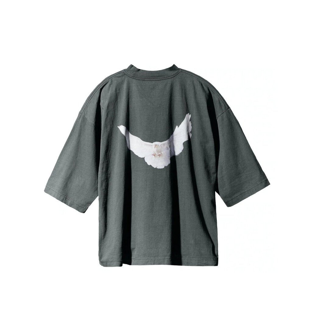 Yeezy Gap Engineered by Balenciaga Dove 3/4 Sleeve T-Shirt &#39;Dark Green&#39;