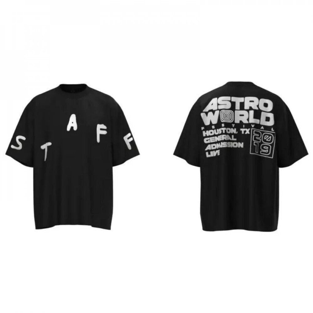 Travis Scott Astrofest 2019 Staff T-Shirt &#39;Black&#39;