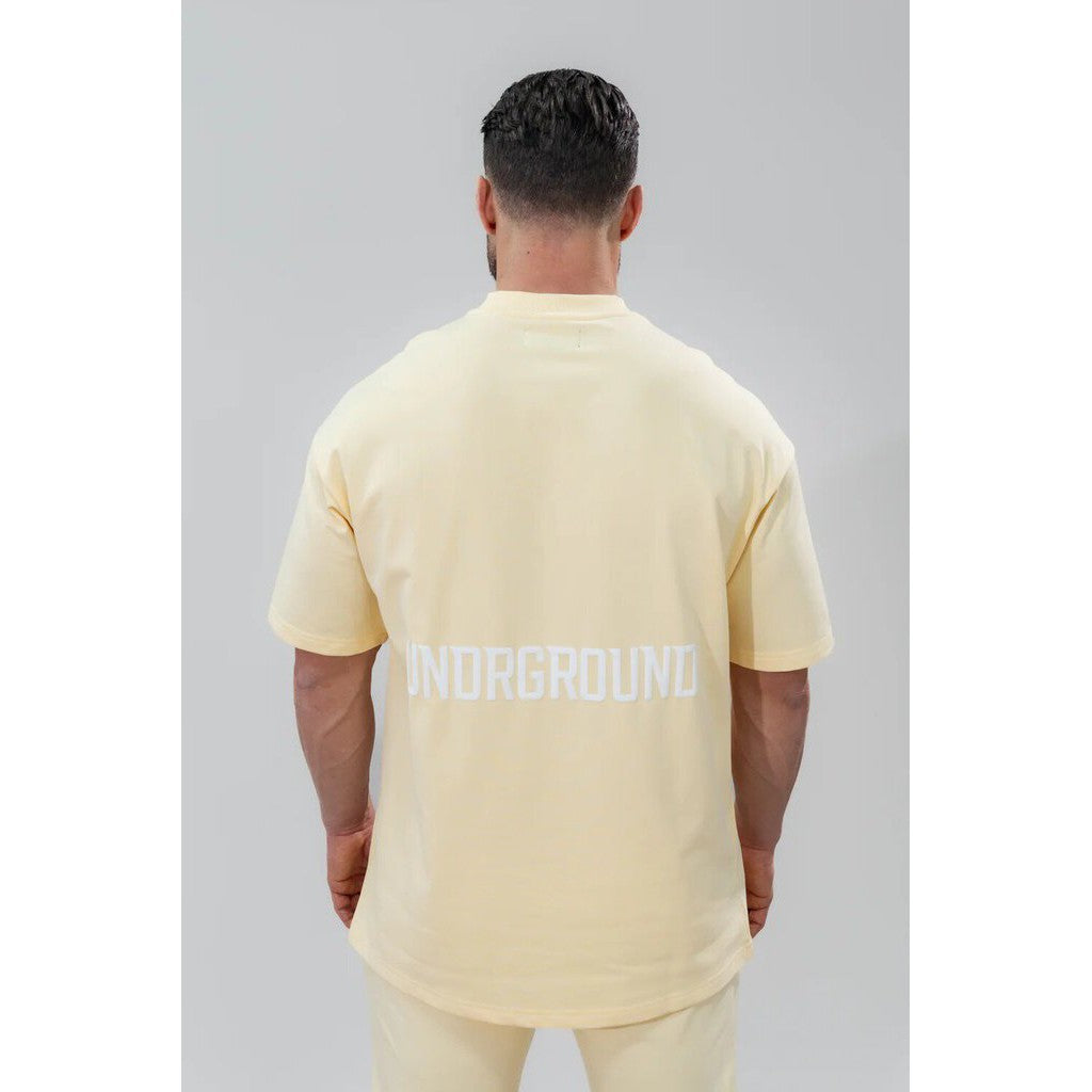 Undrground Relaxed Fit T-Shirt &#39;Mellow Yellow&#39;