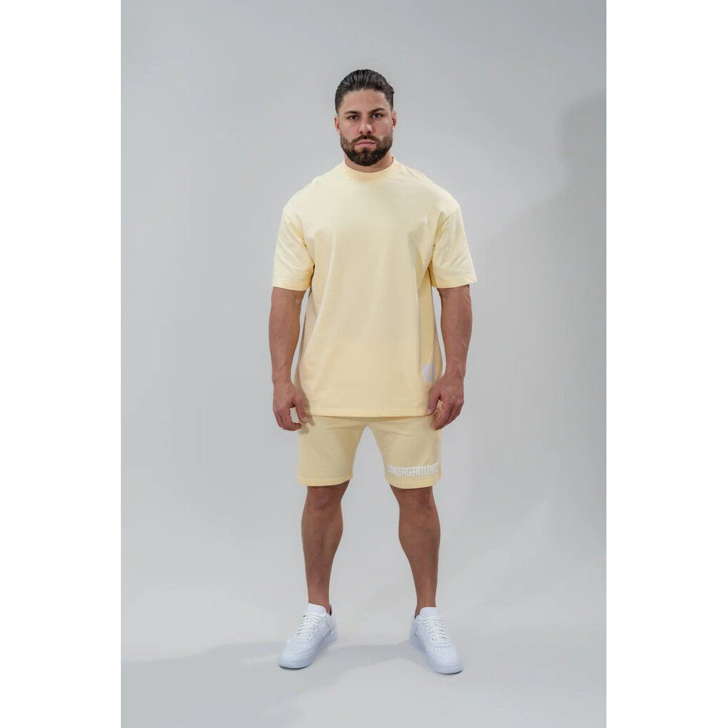 Undrground Relaxed Fit T-Shirt &#39;Mellow Yellow&#39;