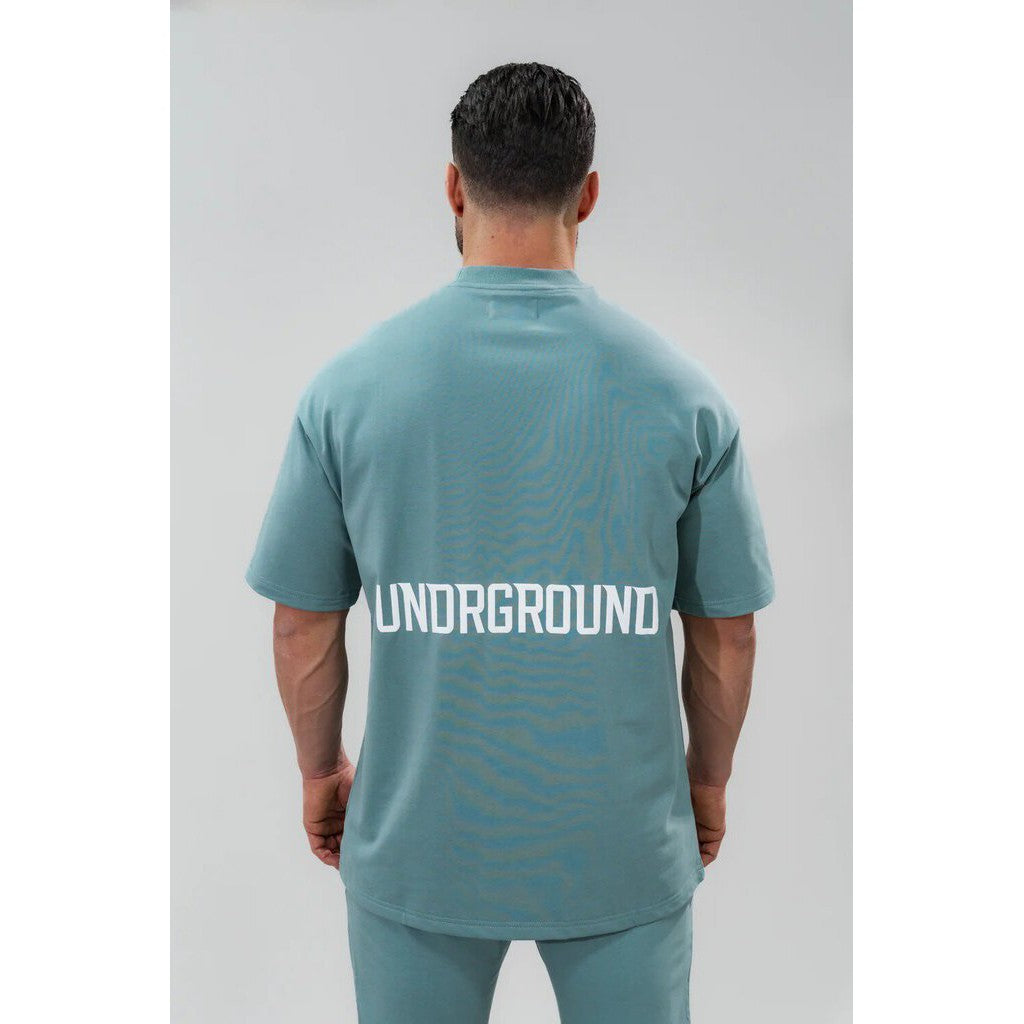 Undrground Relaxed Fit T-Shirt &#39;Slate Blue&#39;