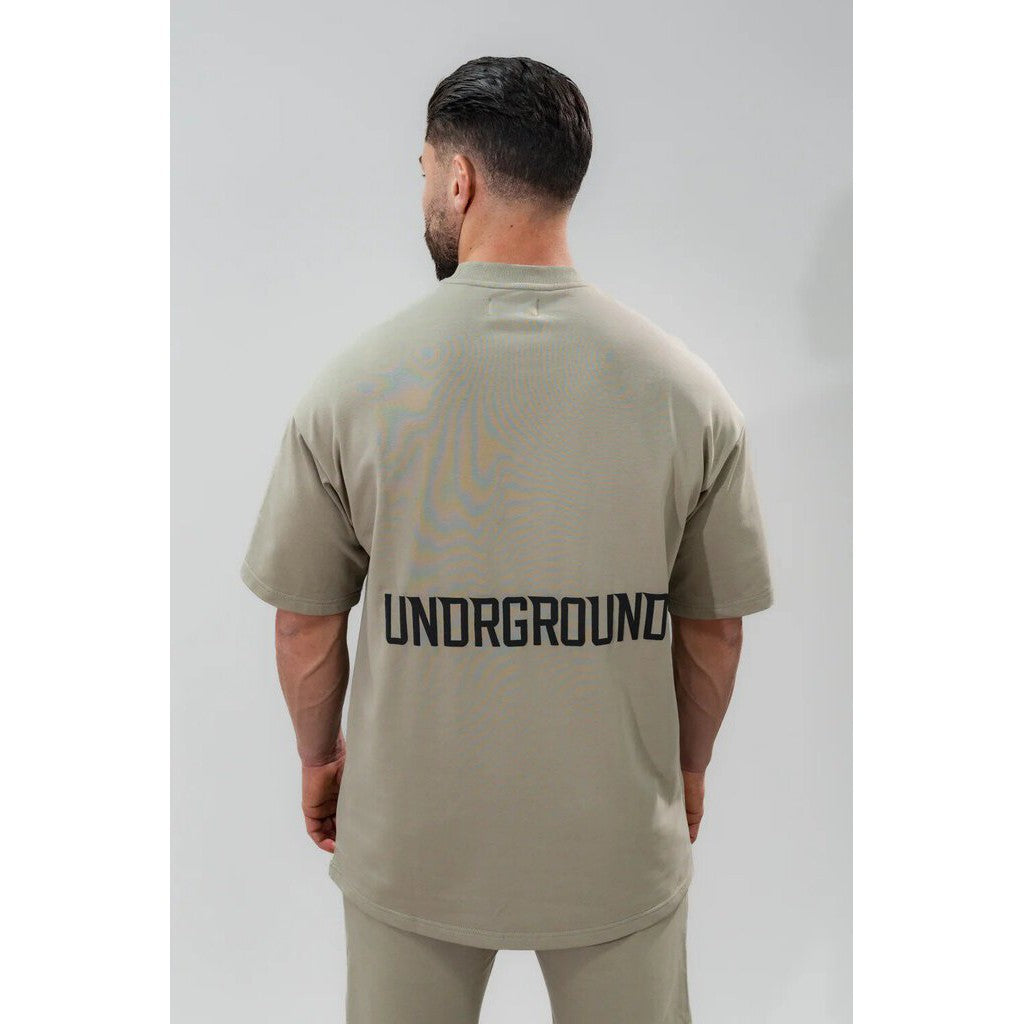 Undrground Relaxed Fit T-Shirt &#39;Combat Khaki&#39;