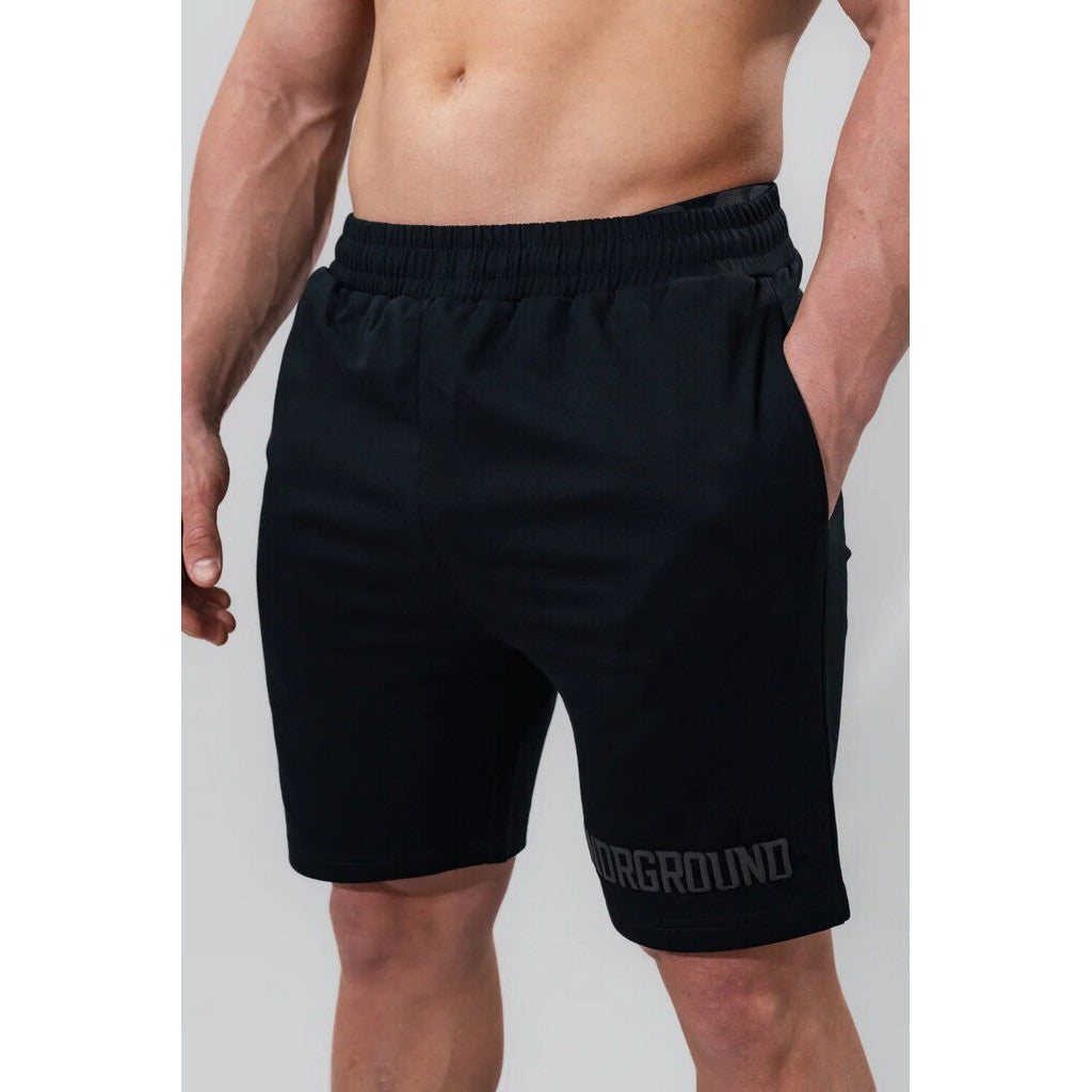 Undrground Relaxed Fit Shorts &#39;Jet Black&#39;