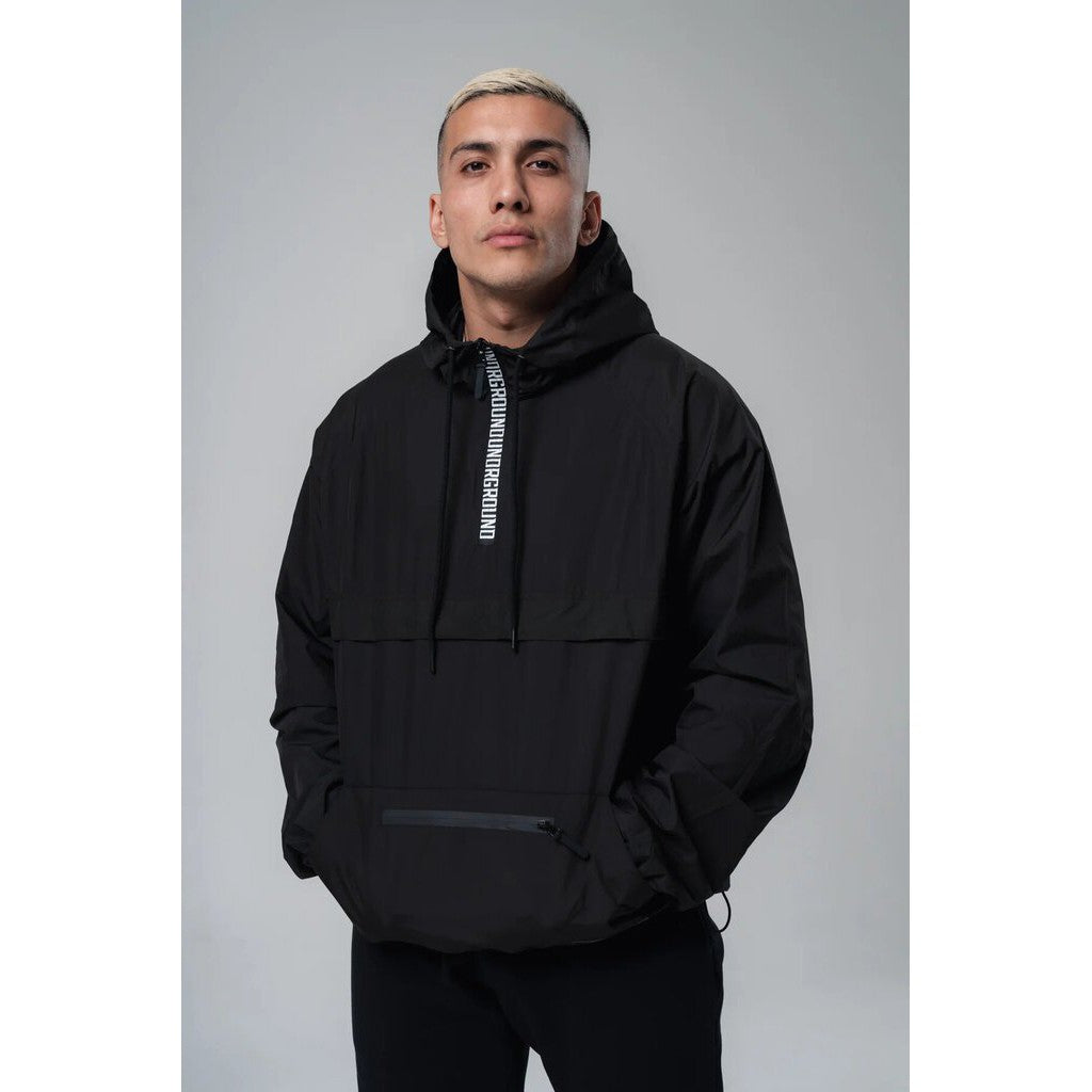 Undrground Half Zip Windbreaker &#39;Black&#39;