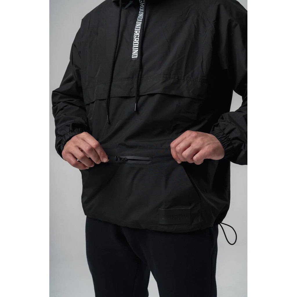 Undrground Half Zip Windbreaker &#39;Black&#39;