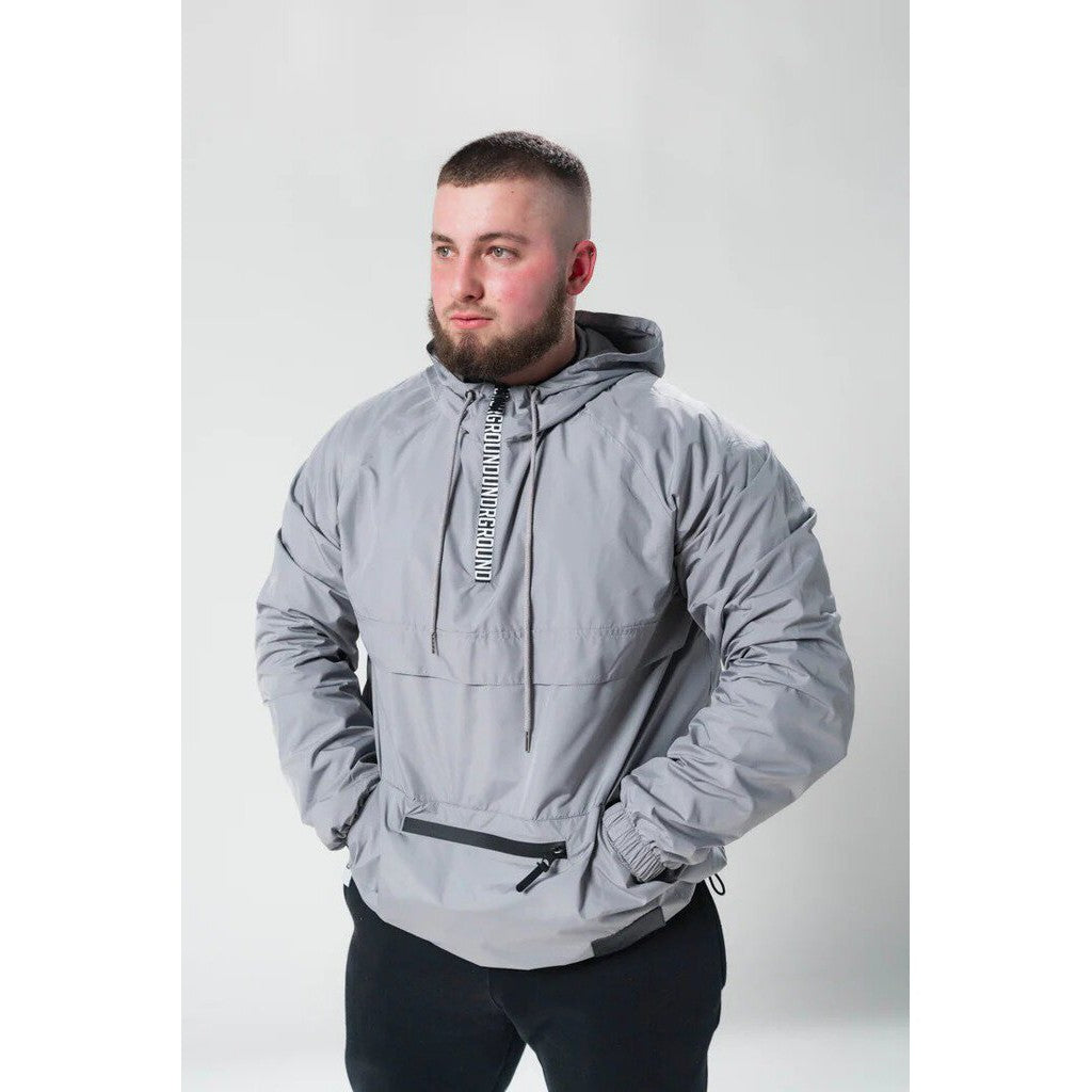 Undrground Half Zip Windbreaker &#39;Cadet Grey&#39;