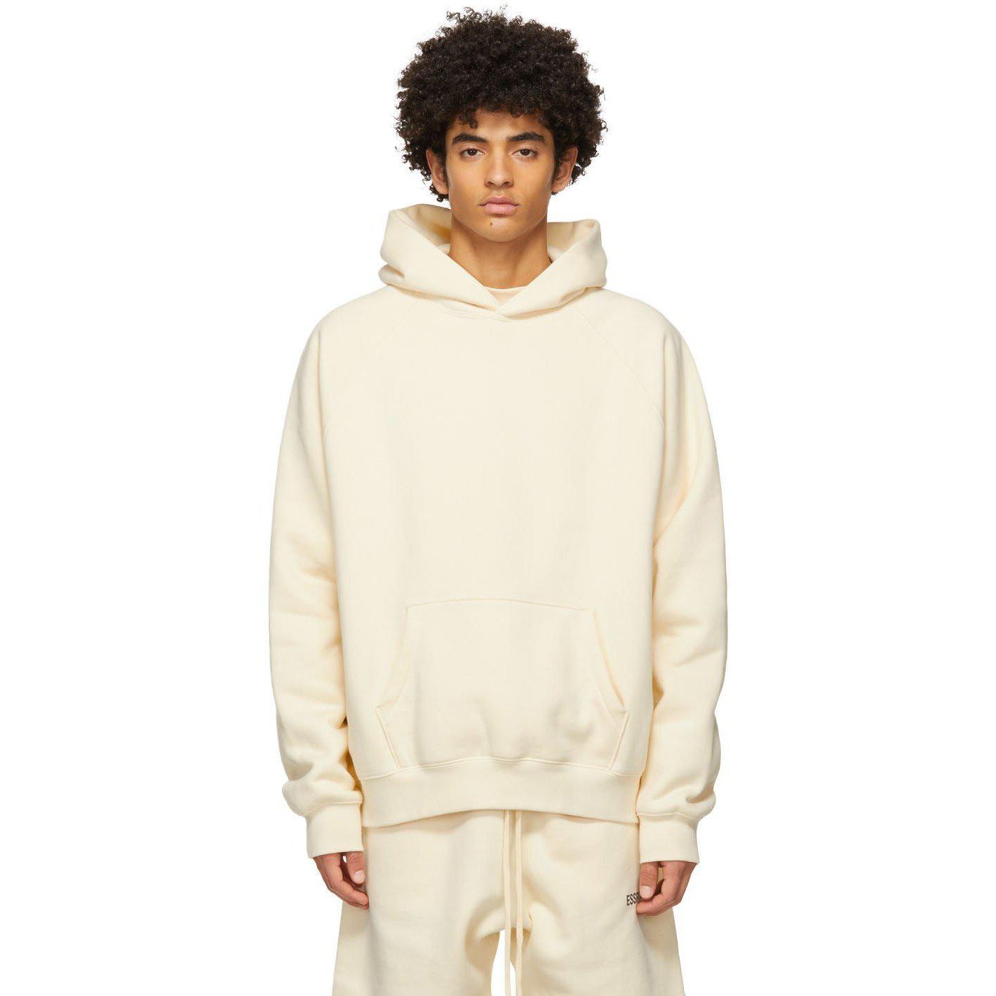 FEAR OF GOD ESSENTIALS Pull-Over Hoodie (SS21) Buttercream | Waves Never Die | Fear of God | Hoodie