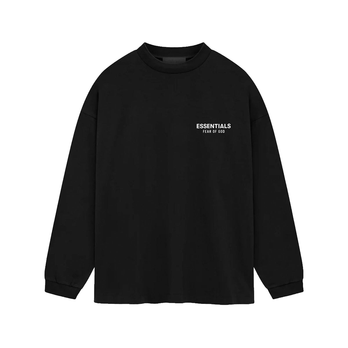 Fear Of God Essentials L/S T-Shirt &#39;Jet Black&#39;