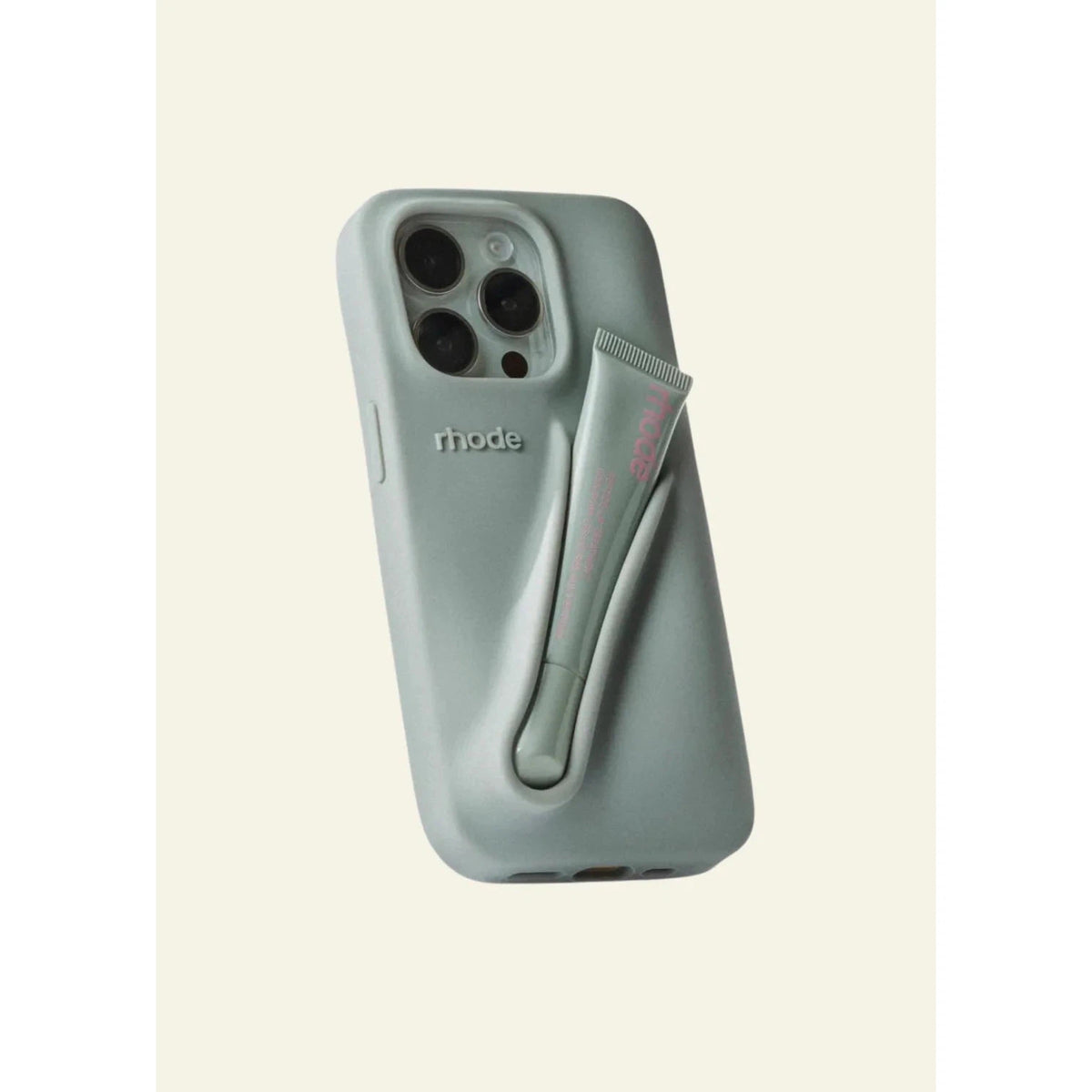 Rhode Lip Case (Grey Soft Blue)