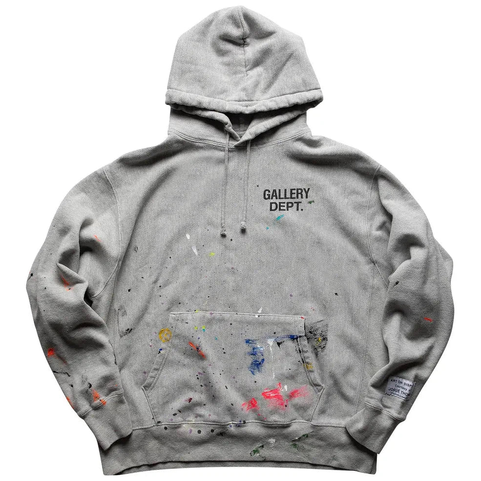 Gallery Dept. Logo Painted Hoodie &#39;Grey&#39;