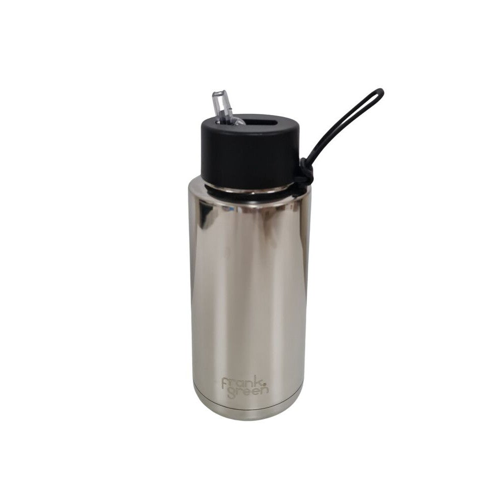 Frank Green Ceramic Reusable Bottle 1L &#39;Midnight Chrome&#39;