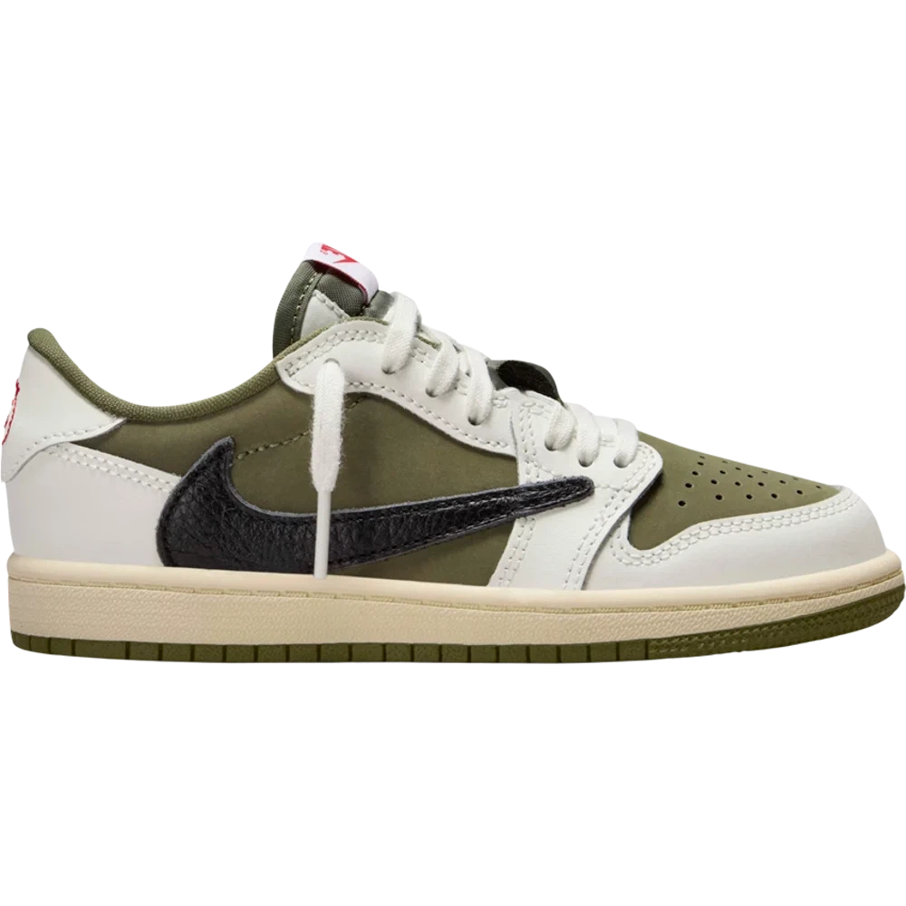 Travis Scott x Air Jordan 1 Retro Low OG SP PS &#39;Reverse Olive / Medium Olive&#39;