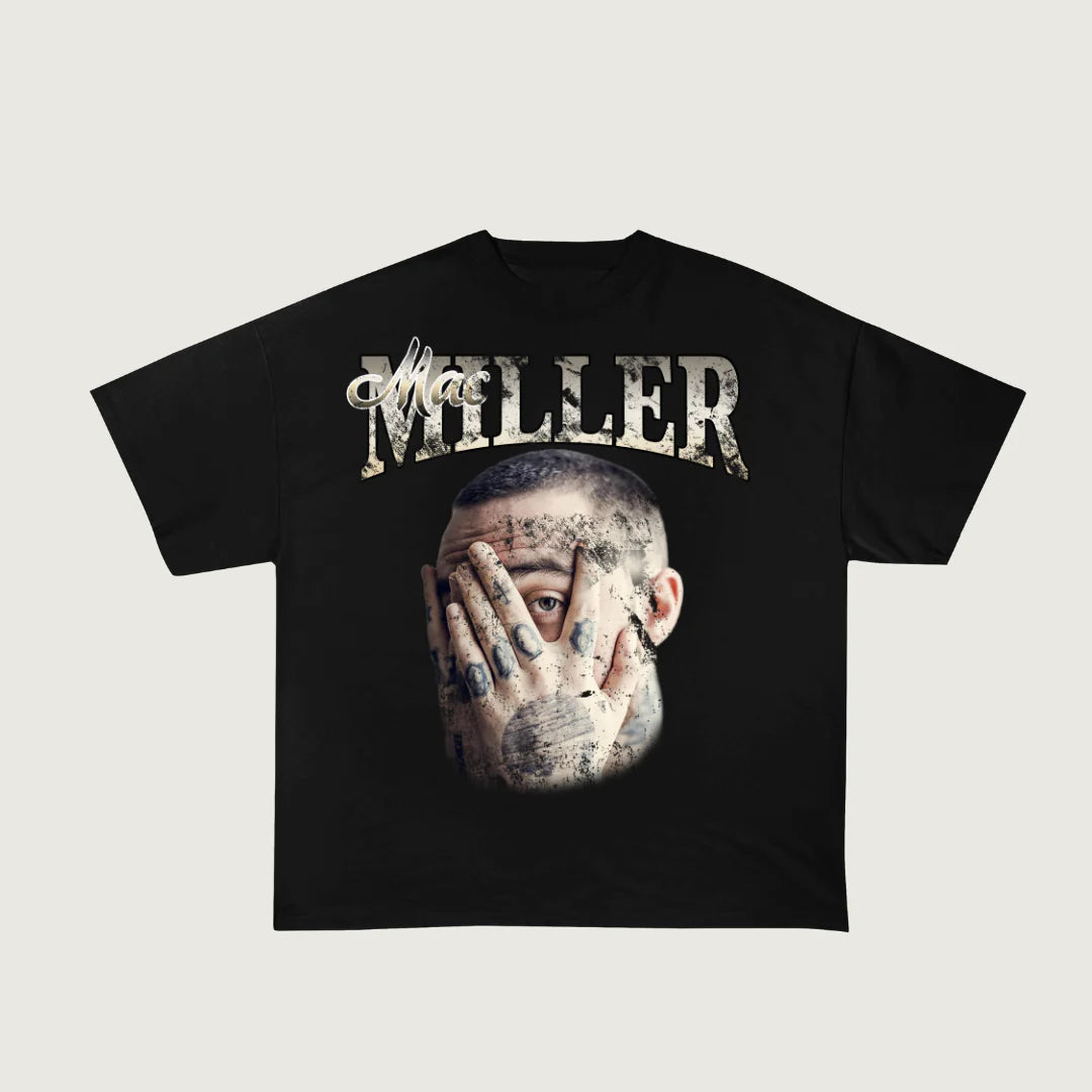 Mac Miller Face Drop T-Shirt &#39;Black&#39;