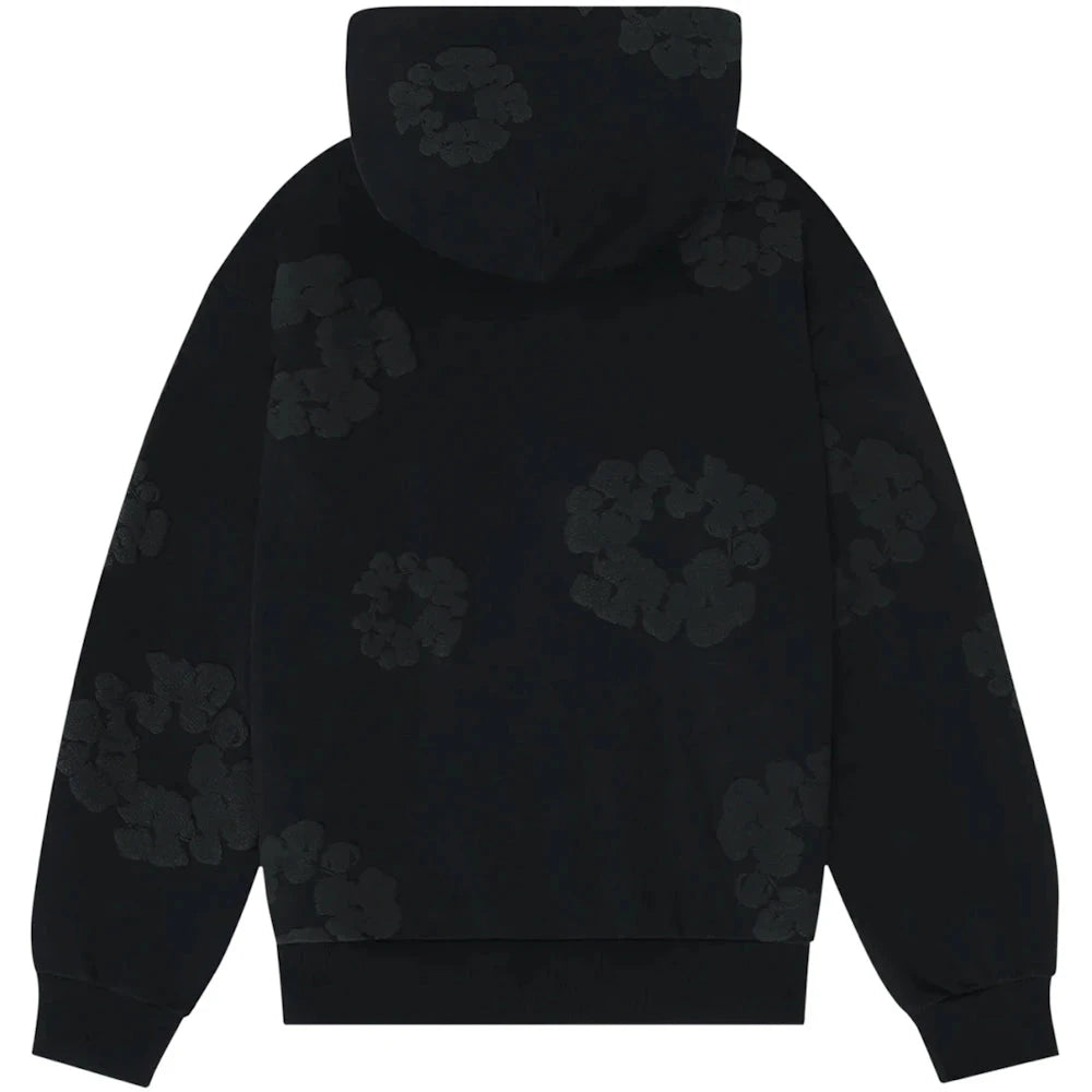 Denim Tears Cotton Wreath Hoodie &#39;Black Monochrome&#39;