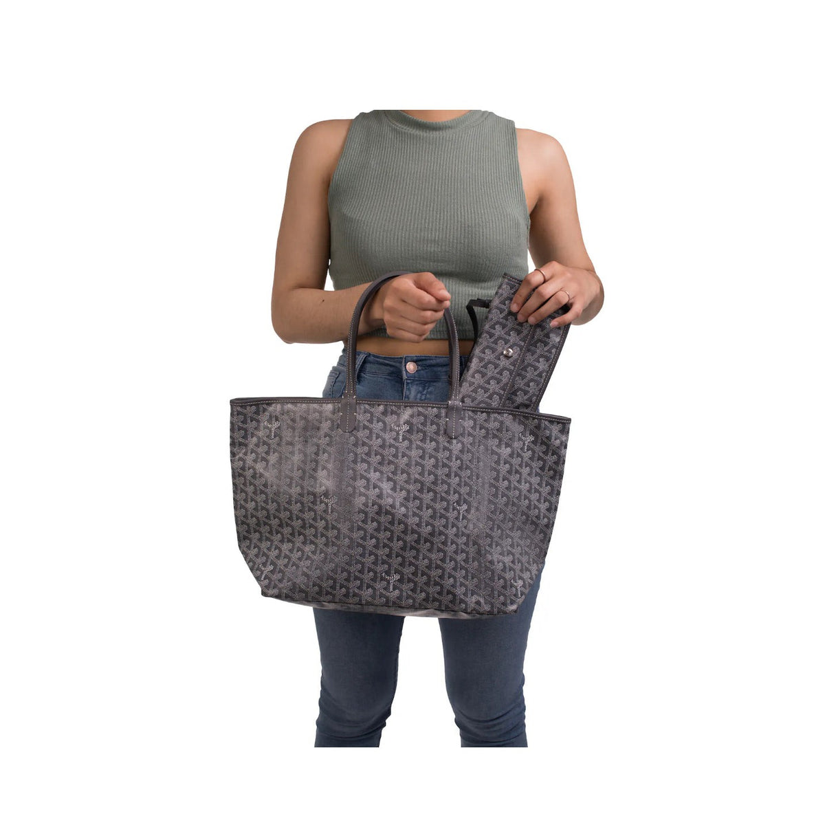 Goyard Saint Louis Tote PM Grey