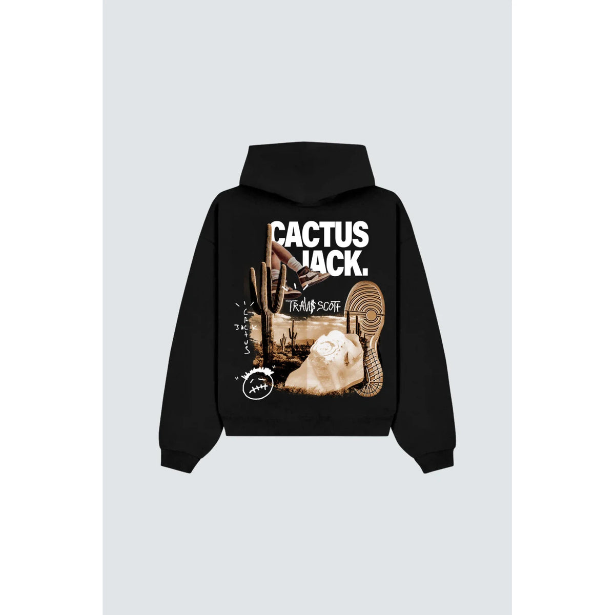 Travis Scott Cactus Jack Graphic Hoodie &#39;Black&#39;