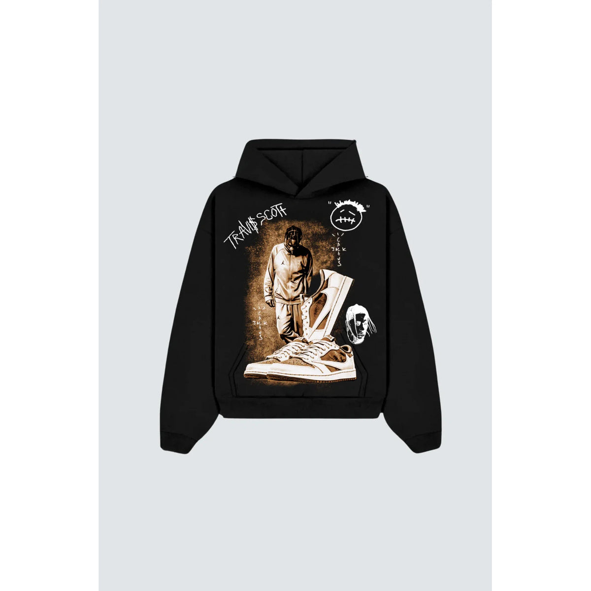 Travis Scott Cactus Jack Graphic Hoodie &#39;Black&#39;