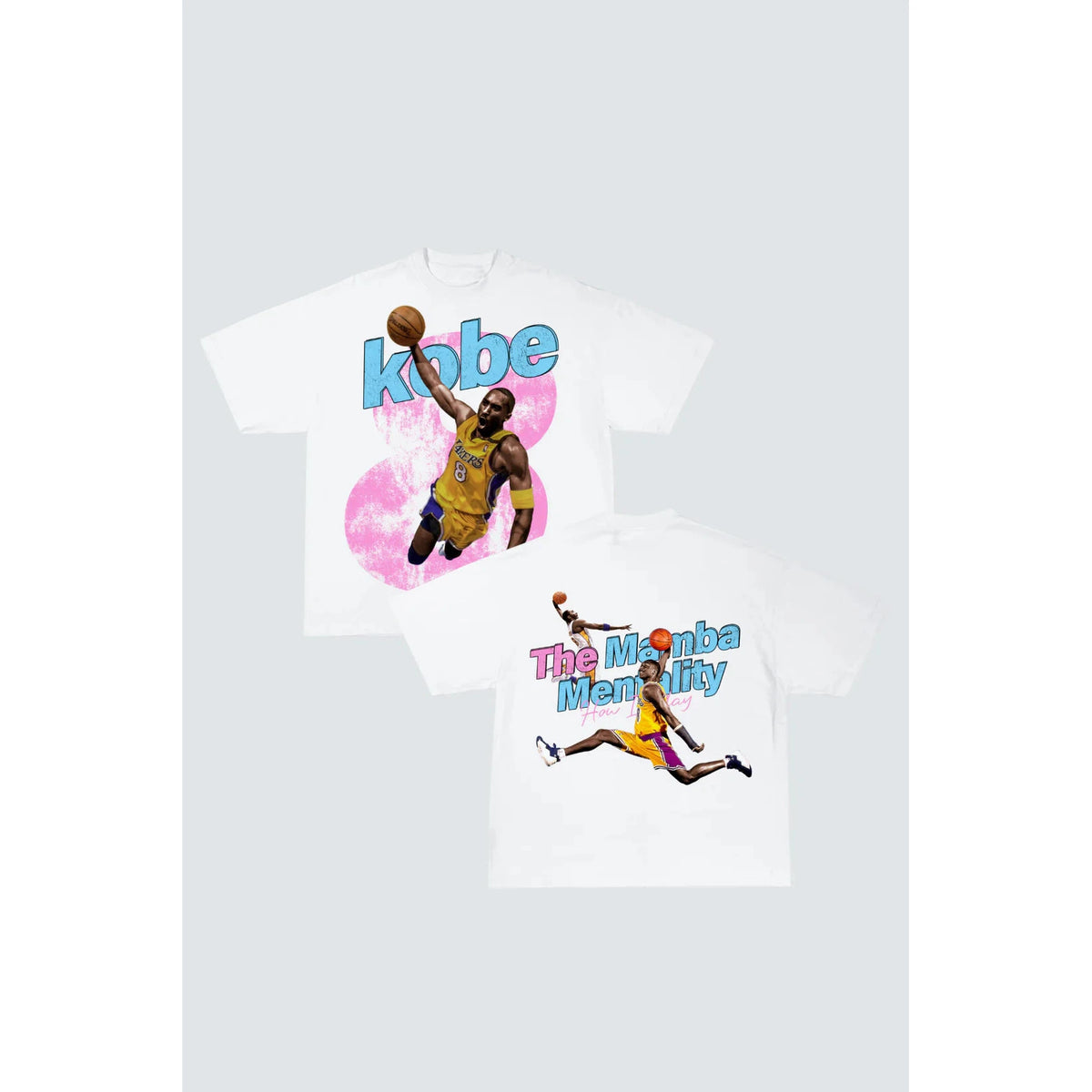 Kobe Bryant Mamba Mentality Graphic T-Shirt &#39;White&#39;