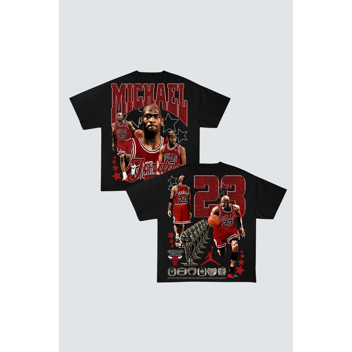 Michael Jordan Bulls Graphic T-Shirt &#39;Black&#39;