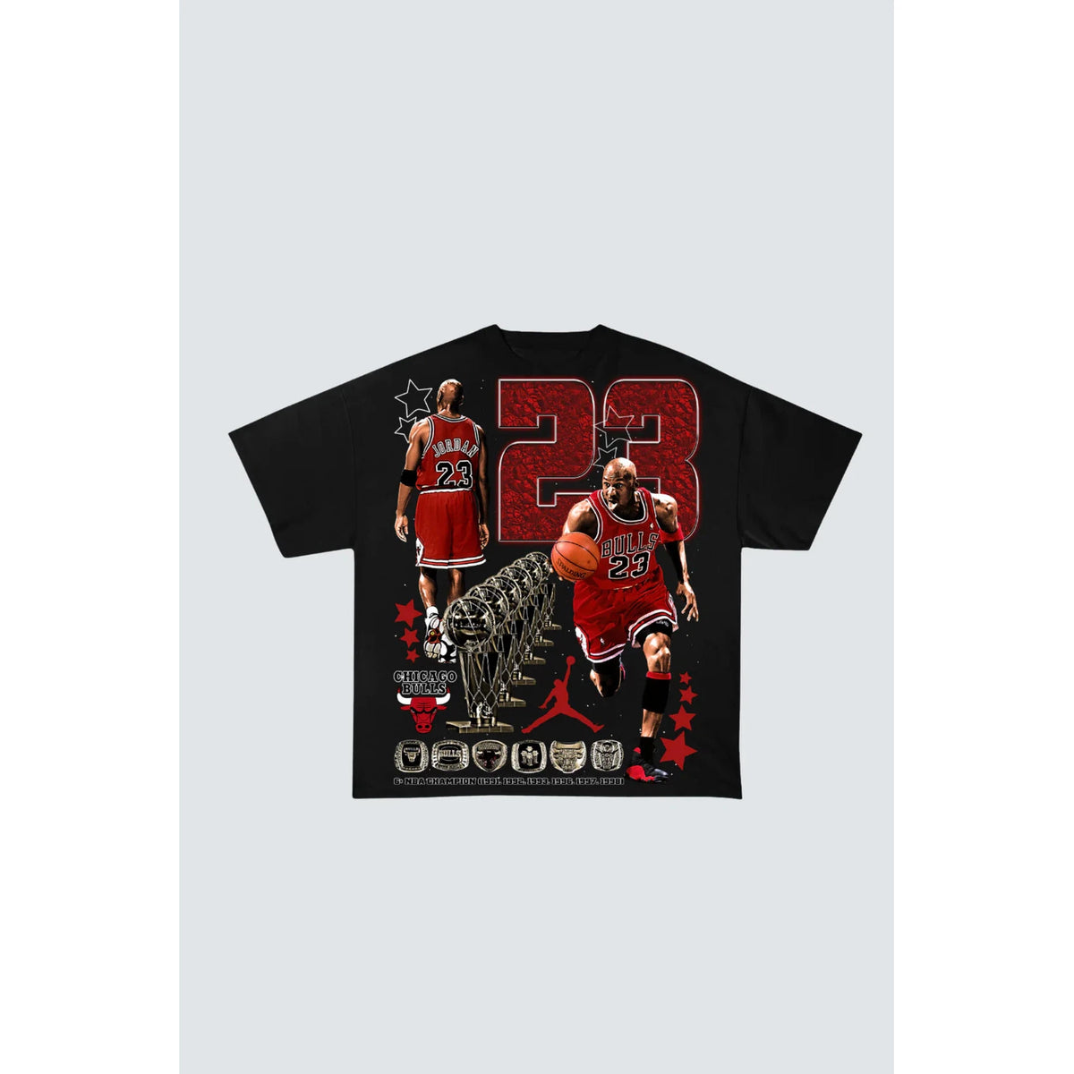 Michael Jordan Bulls Graphic T-Shirt &#39;Black&#39;