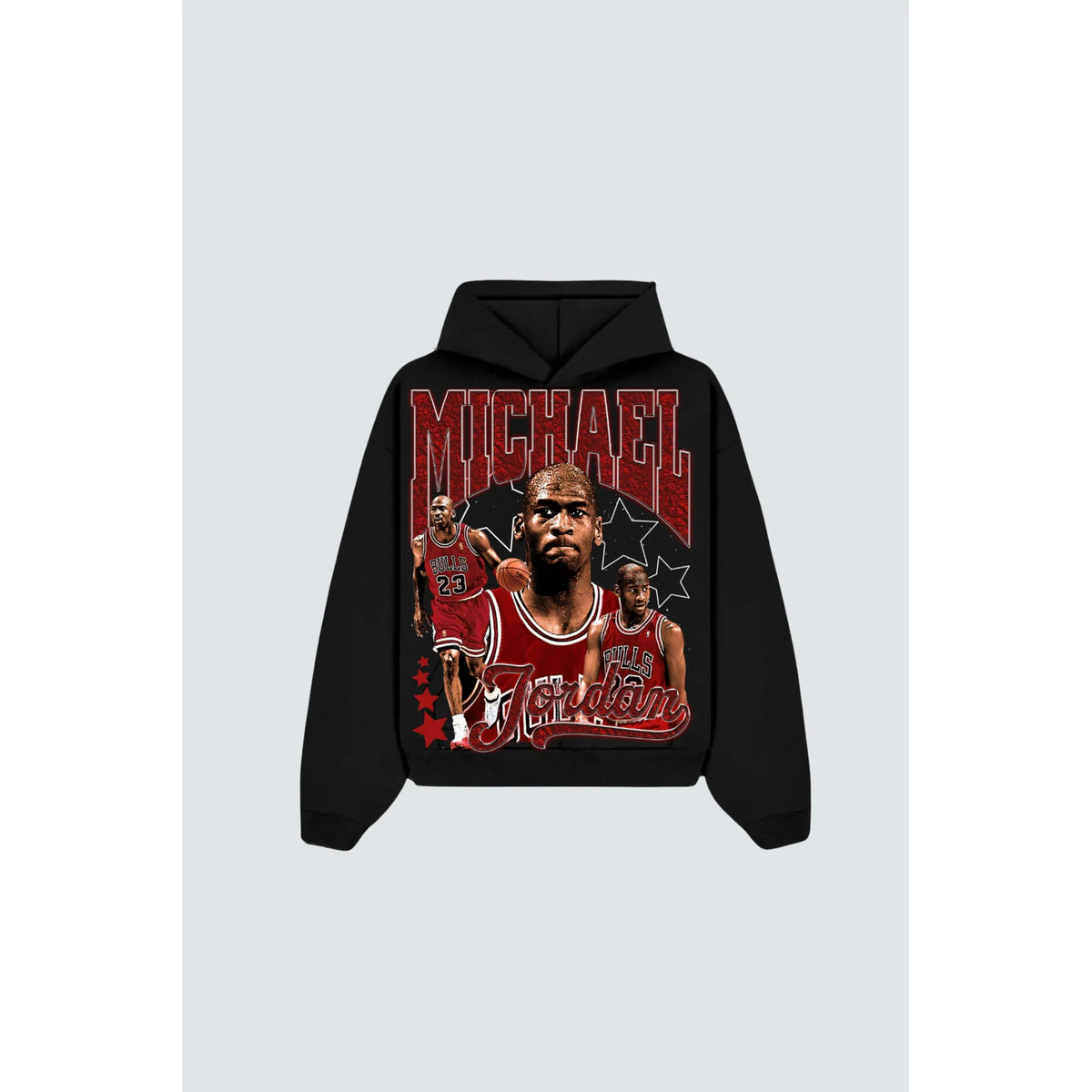 Michael Jordan Bulls Graphic Hoodie &#39;Black&#39;