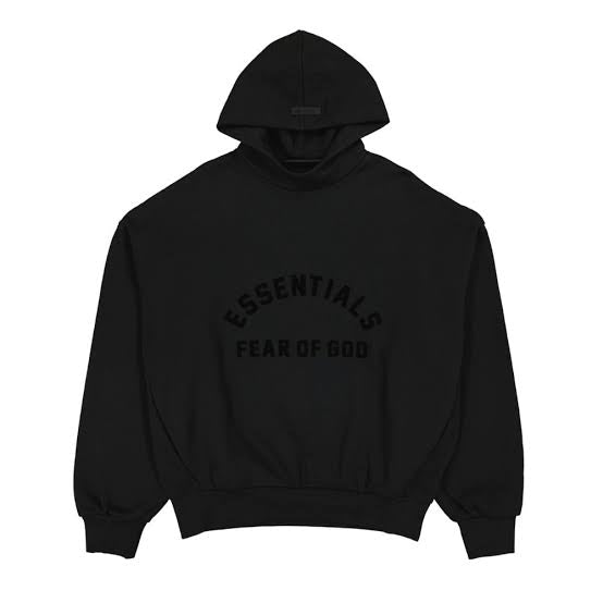 Fear of God Essentials ‘Jet Black - Big Logo’ Hoodie