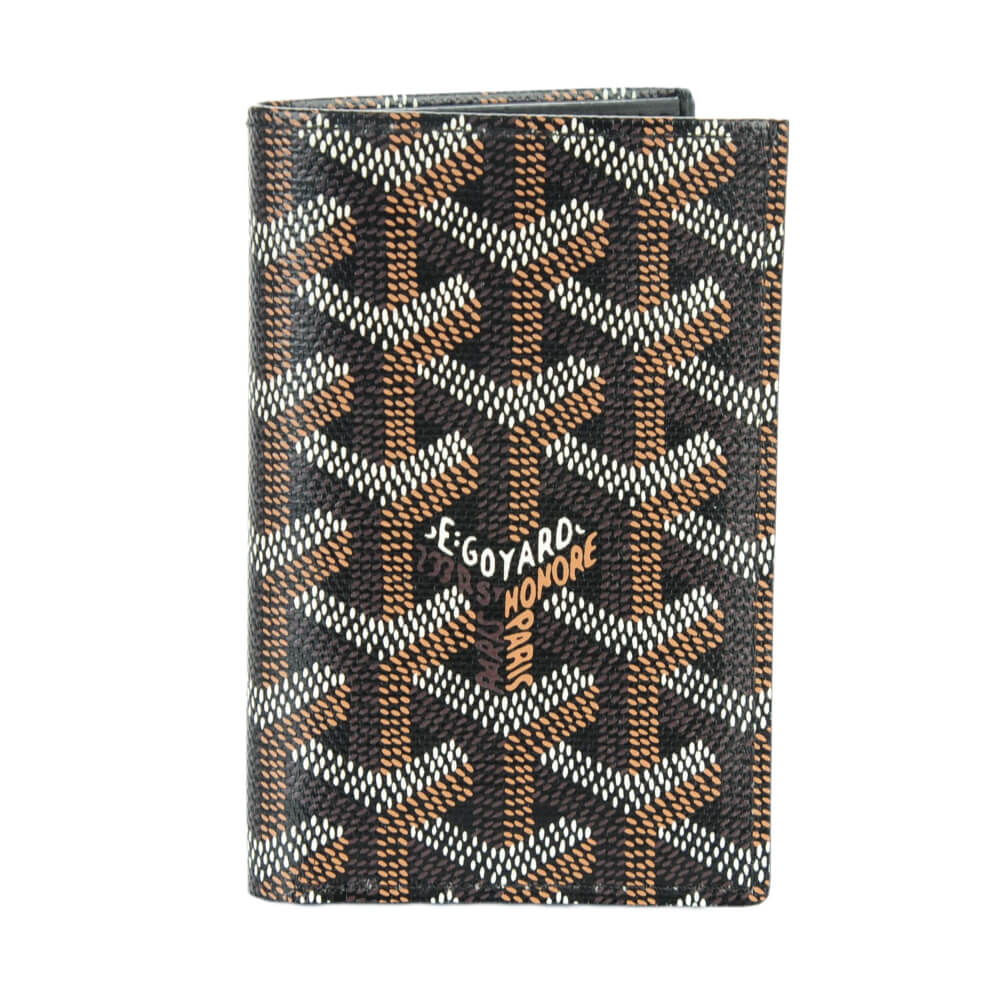 Saint-Pierre Card Wallet Black/Tan