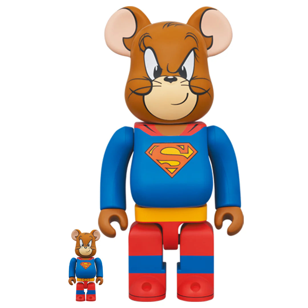 Bearbrick 100% &amp; 400% Set of 2 Tom &amp; Jerry as Superman