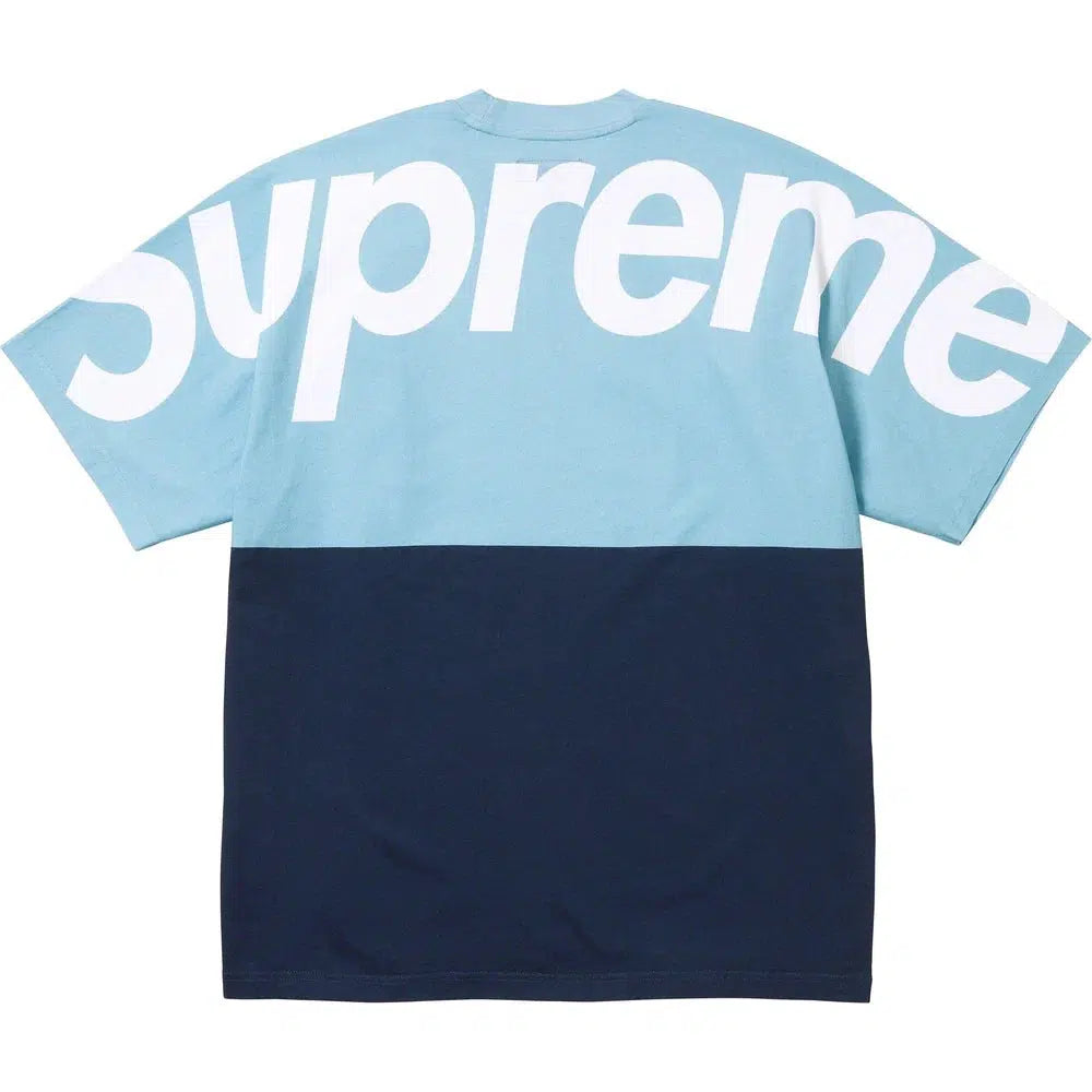 Supreme Split Tee (Blue) | Waves Never Die | Supreme | T-Shirt