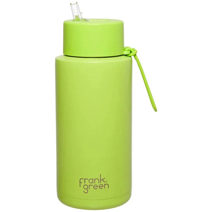 Frank Green Ceramic Reusable Bottle 1L &#39;Pistachio Green&#39;