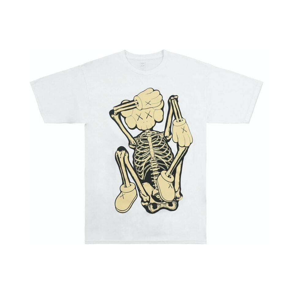 KAWS Skeleton New Fiction T-Shirt &#39;White&#39;