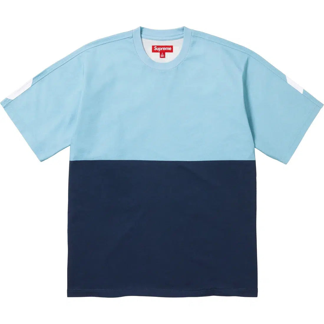 Supreme Split Tee (Blue) | Waves Never Die | Supreme | T-Shirt