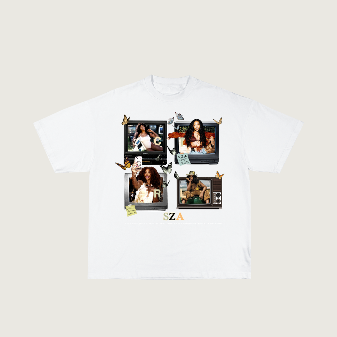 SZA Album Graphic T-Shirt &#39;White&#39;