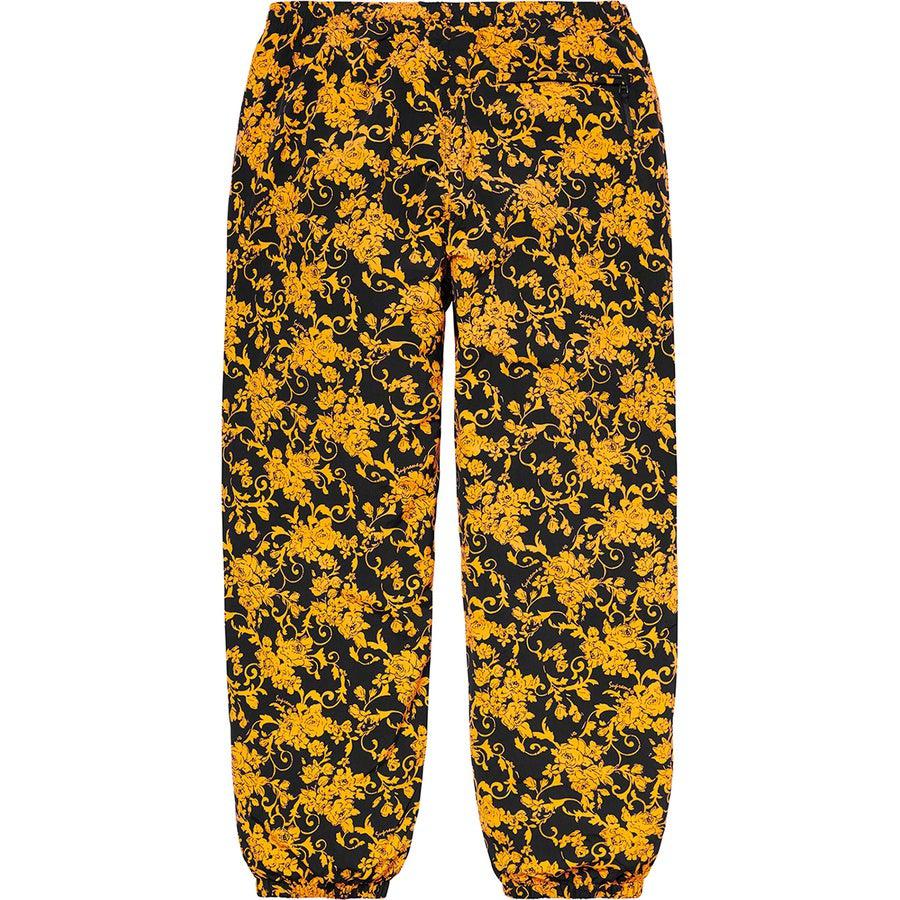 Supreme Warm up Pants (Black Floral) | Waves Never Die | Supreme | Pants