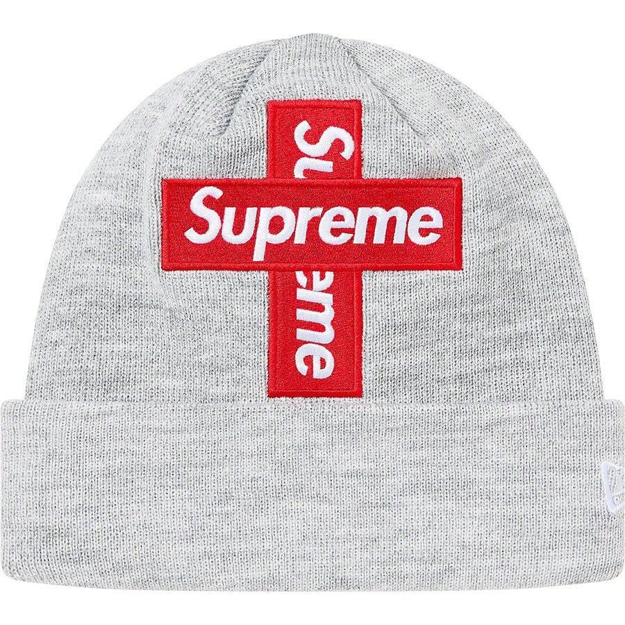 Supreme New Era® Cross Box Logo Beanie (Grey)