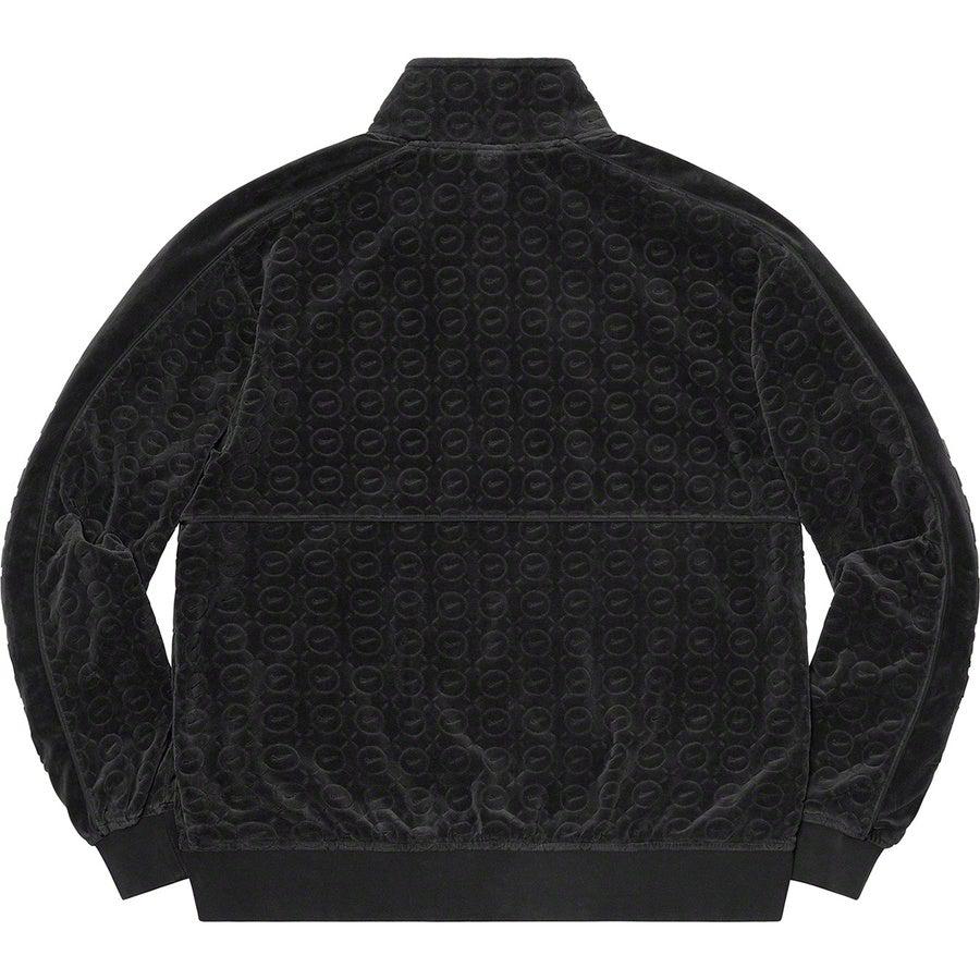 L Supreme Nike Velour Track Jacket Black