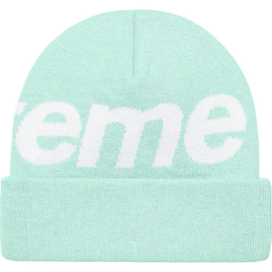 Supreme Big Logo Beanie (Turqiouse) | Waves Never Die | Supreme | Beanie