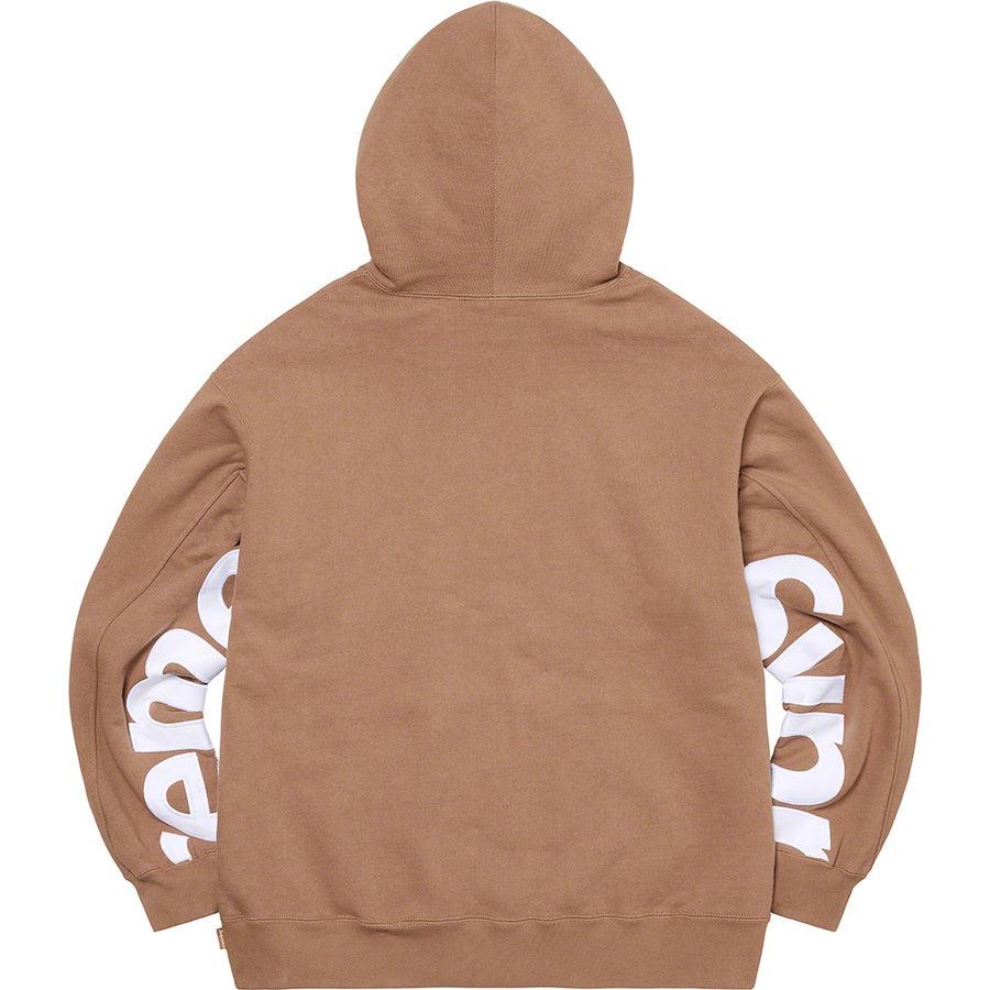 Buy Supreme Cropped Panels Hooded Sweatshirt (Brown) Online