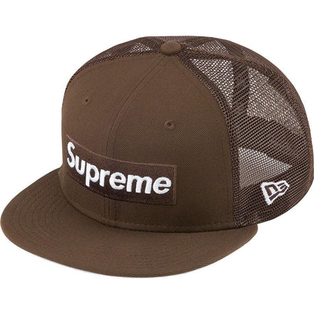 Buy Supreme Box Logo Mesh Back New Era® (Brown) Online