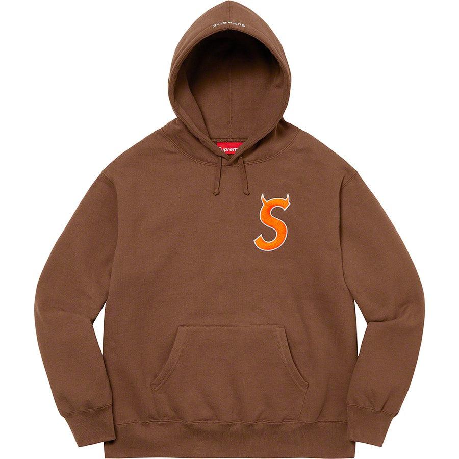 Buy Supreme S Logo Hooded Sweatshirt (Brown) Online - Waves Never Die