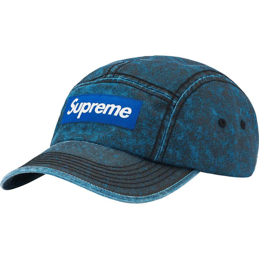 Supreme Logo Stripe Jacquard Denim Camp Cap Blue - FW20 - US