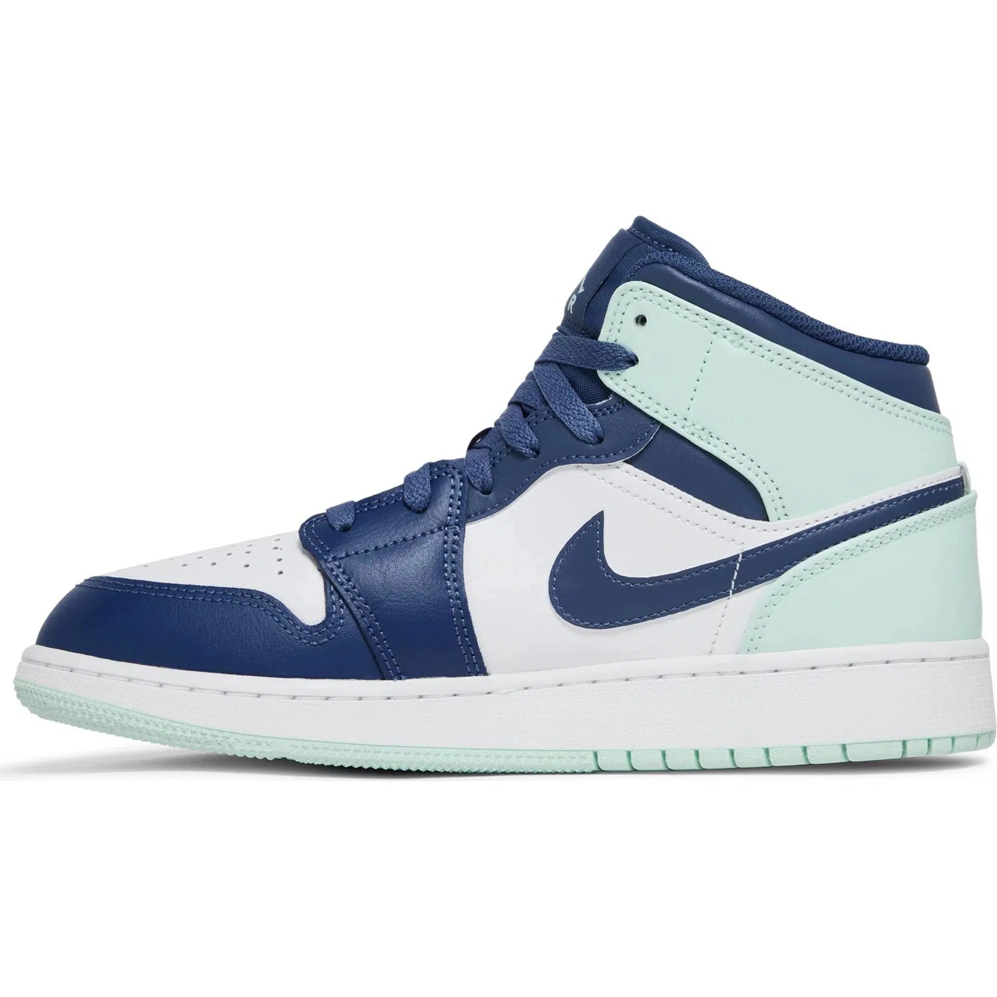 Nike Air Jordan 1 Mid GS 'Blue Mint' | Waves Never Die | Nike | Sneakers